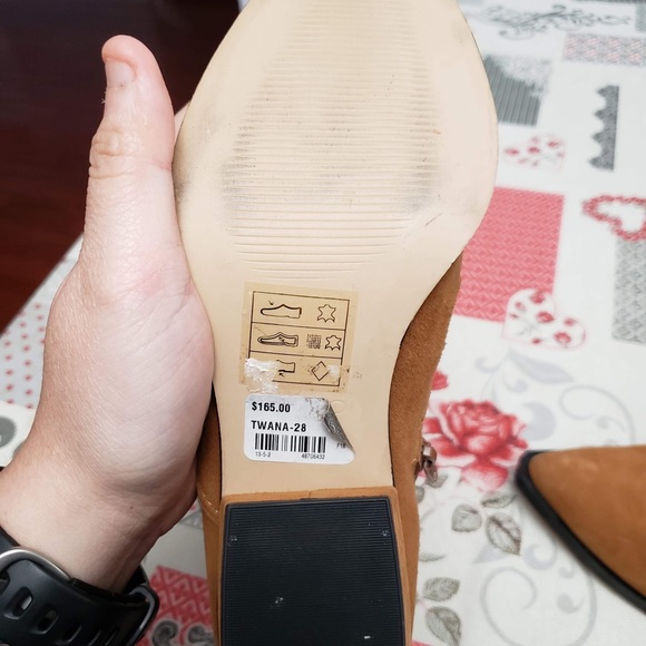 Aldo Brown Suede Boots Size 7 - Picture 5 of 11